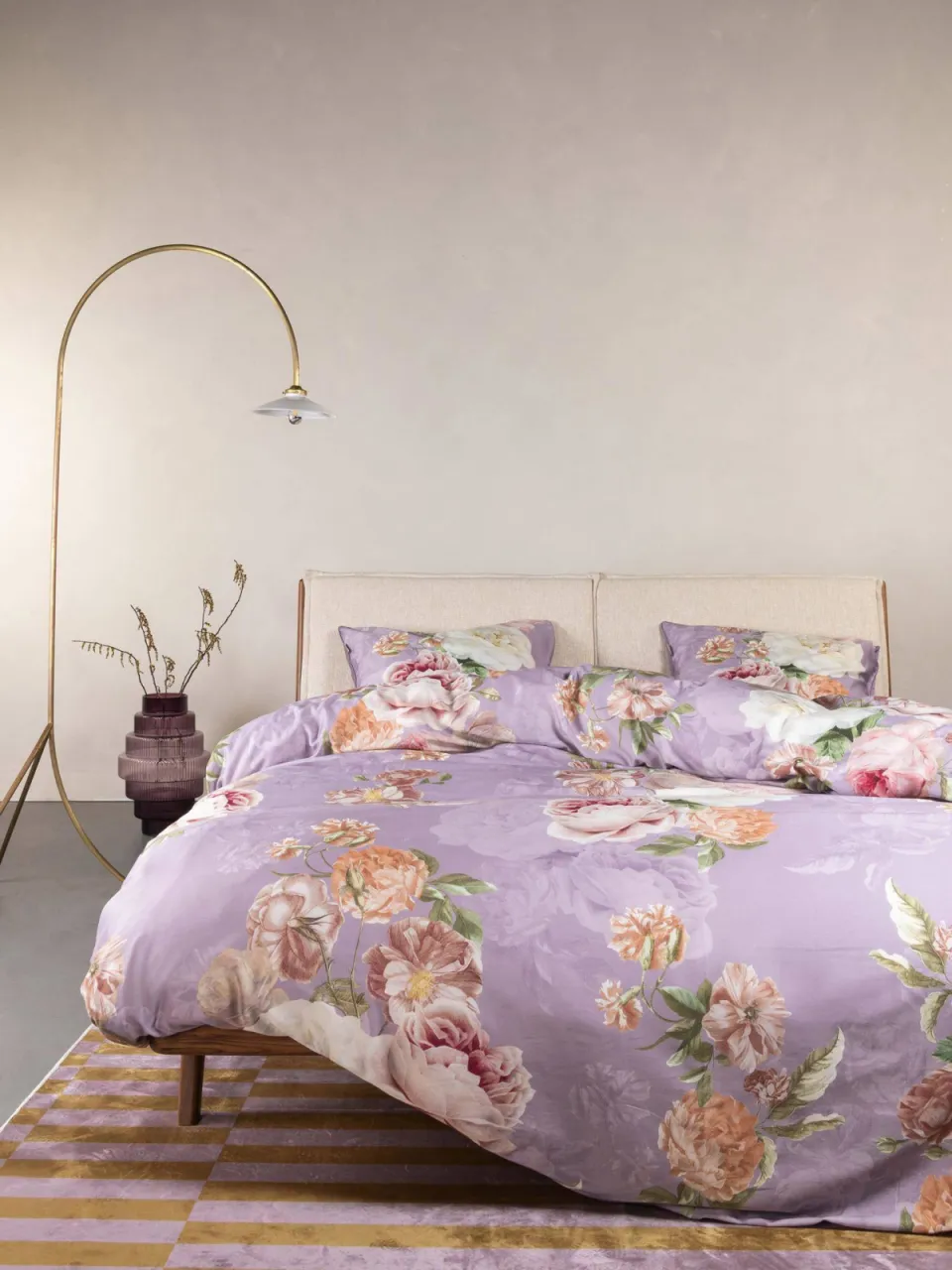 Essenza katoen satijnen dekbedovertrek orianna pale purple, foto 2