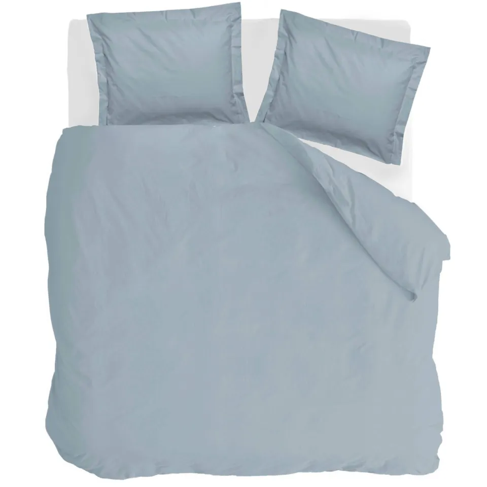Walra percale dekbedovertrek blauw
