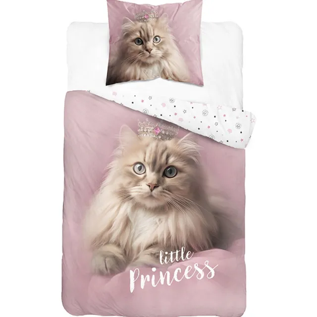 Slaaptextiel Glow in the Dark Kinderdekbedovertrek Little Princess Blauw