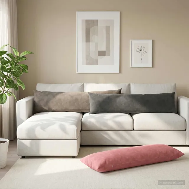 vidaXL Kussensloop 2 st HEERLEN Roze 40 x 145 cm fluweel