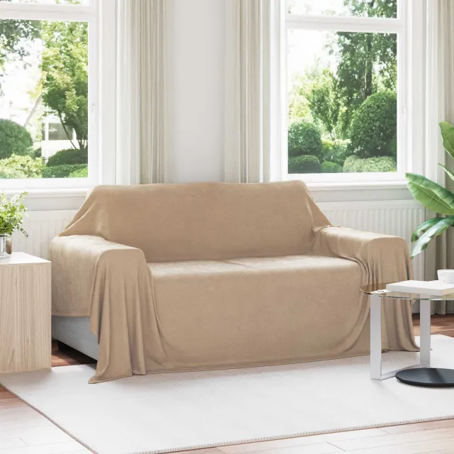 vidaXL Kleden 6 st Camel 280 x 210 cm 4,75 kg Fleece, foto 2