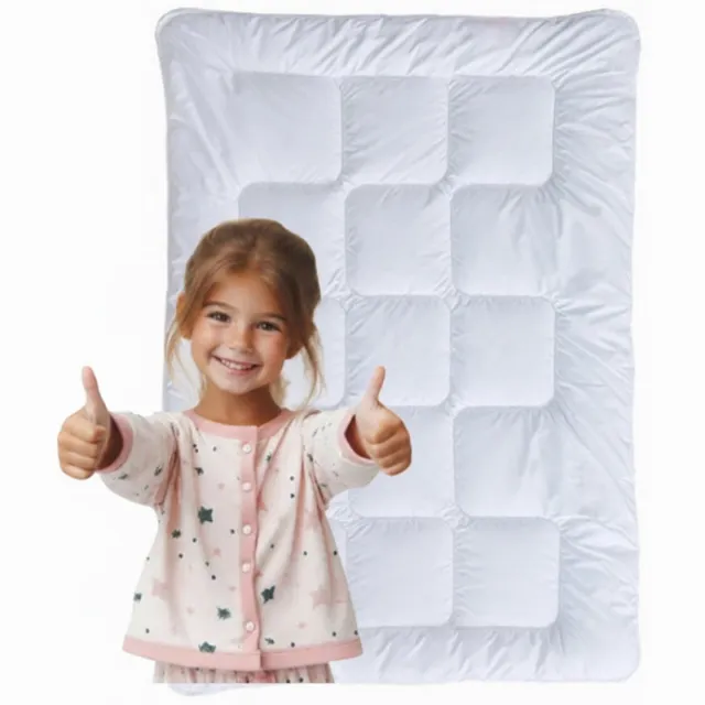 Zavelo Ledikant Baby Dekbed Ukkie All Season 135x100 cm (Synthetisch) Babydekbed Heerlijk Zacht Wit