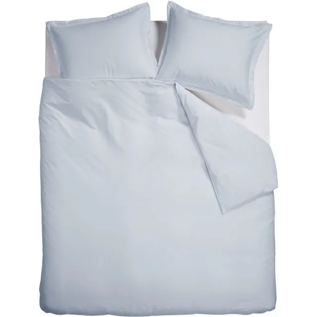 Ambiante Satin Uni dekbedovertrek - Tweepersoons - 200 x 200/220 cm - Licht blauw