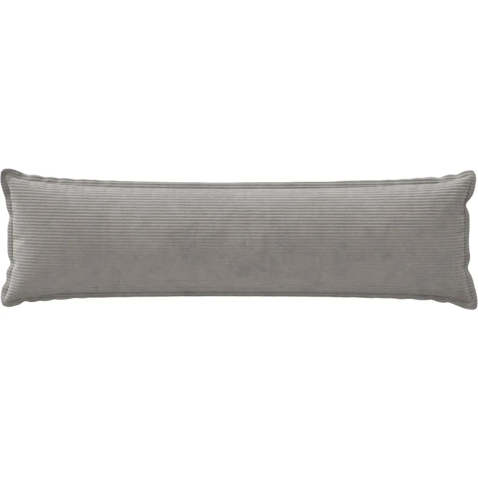 vidaXL Kussensloop HOUTEN Lichtgrijs 40 x 145 cm corduroy, foto 2