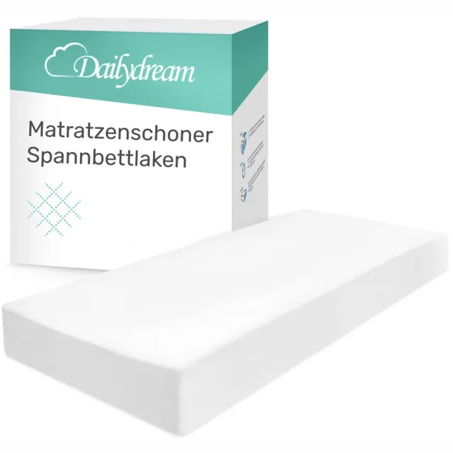 dailydream Waterdichte matrasbeschermer – 90x200 cm – wit – ademend Weiß