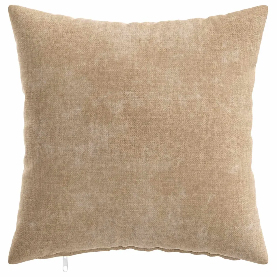 vidaXL Kussensloop 2 st HEERLEN Taupe 30 x 30 cm Chenille Stof