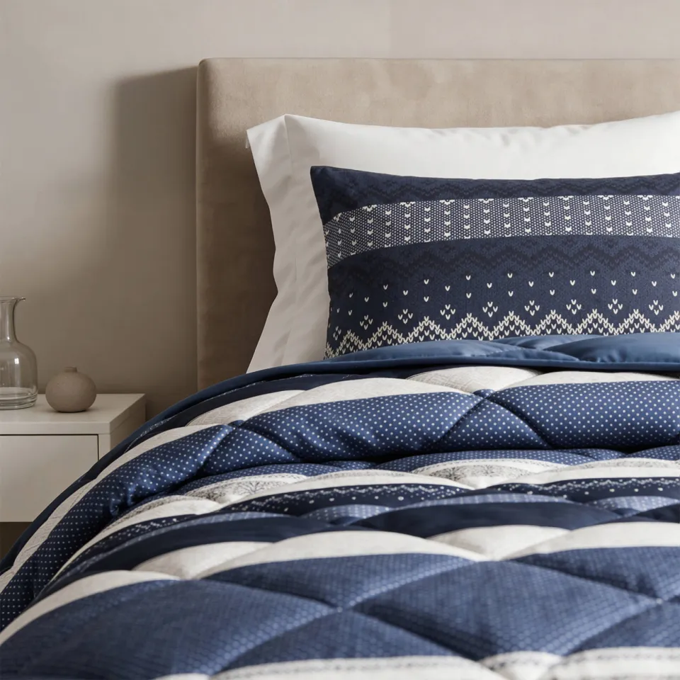 Sleeptime synthetisch zomerdekbed zonder overtrek - donkerblauw, foto 4