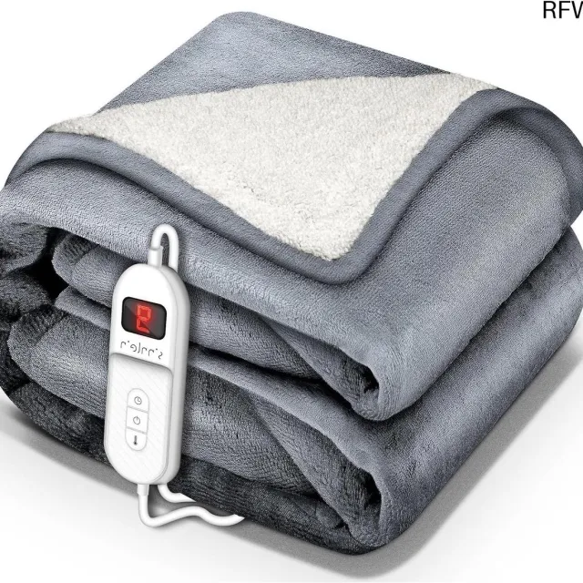 RFWR Elektrische Deken 160x120cm met Automatische Uitschakeling en 9 Temperatuurniveaus