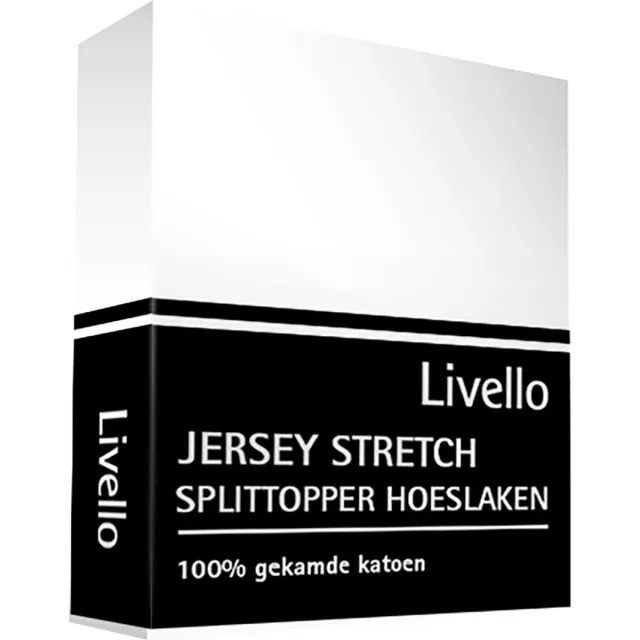 Livello Hoeslaken Splittopper Jersey White 140x200/210