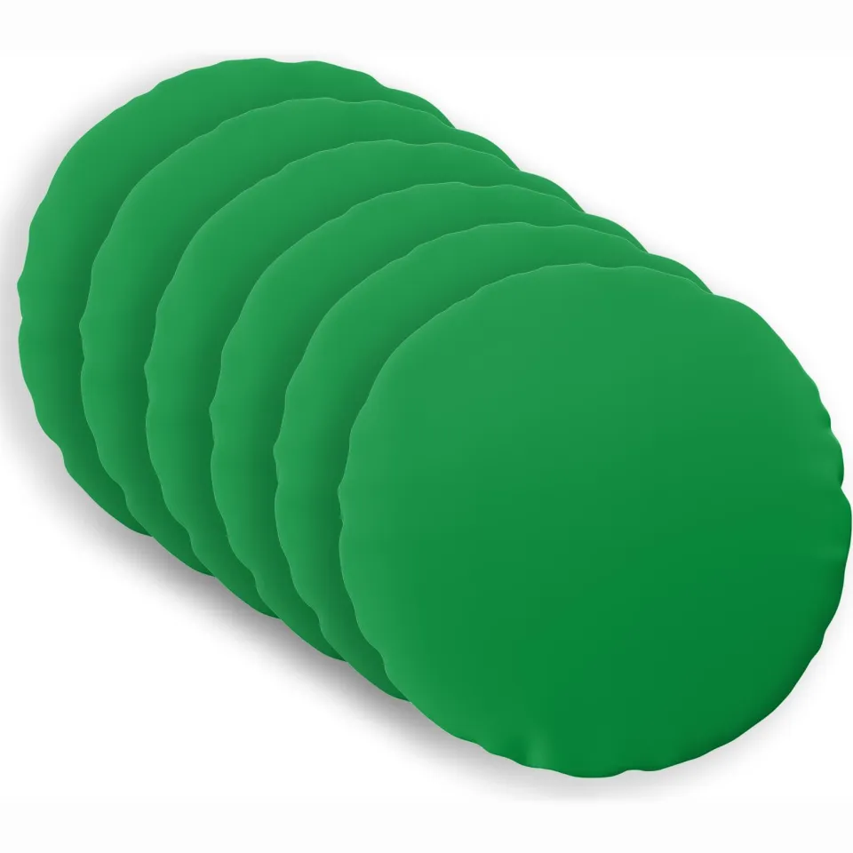 vidaXL Kussensloop 6 st HEERLEN Groen Dia. 60 cm Polyester
