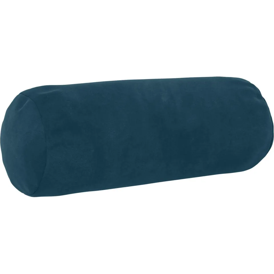 vidaXL Kussensloop 2 st HEERLEN Blauw Dia. 15 x 40 cm fluweel