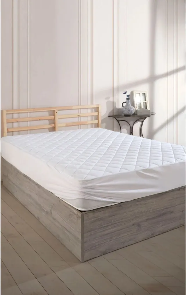 De Linde Home Matrasbeschermers - Waterdicht Matrasbeschermer - 140x200 cm - Wit - 100% Katoen - Kapitone - Gewatteerde Matrasbeschermer - Fitted - Hoeslakenbadstof Rondom Elastiek - Waterdichte Matras Beschermer - Incontinentie