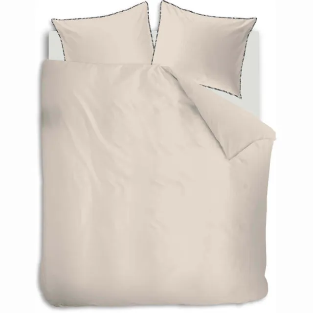 Auping Beige percale Dekbedovertrek - Tweepersoons 200 x 220 cm - Biologisch katoen - Beige