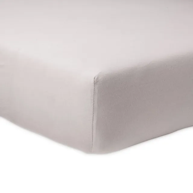 Vitality Pur Luxe Jersey Split Topper Hoeslaken Zilver Grijs – Extra Zacht & Ademend Stretch Hoeslaken – Perfecte Pasvorm voor Split Topmatrassen tot 15 cm – 140x200cm