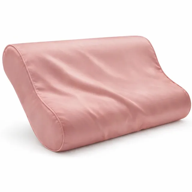 Silk Heaven Zijden kussensloop ergonomisch 40x60cm Blush Rose - 22 Momme - 100% moerbeizijde - Silk Heaven - 40x60cm Roze