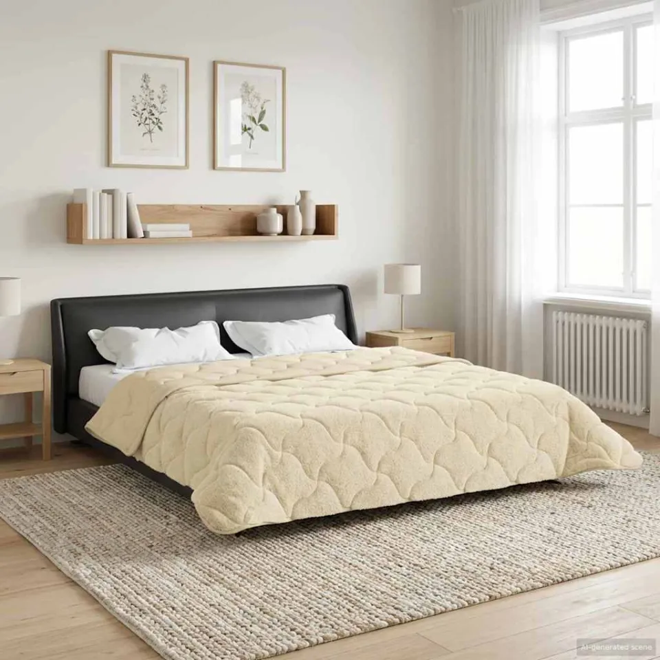 vidaXL Vol jaar dekbed 200 x 240 cm crème, foto 4