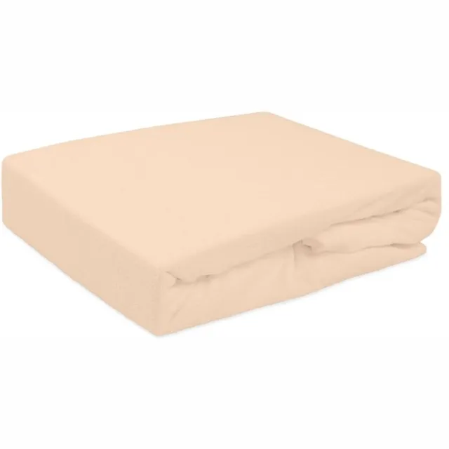 Darymex Frotte hoeslaken met elastiek 160x200 cm - Zacht en strijkvrij Roze