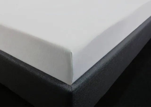 bedlin Hoeslaken Katoen-Jersey 200 x 220 cm - Boxspring Grijs Licht grijs