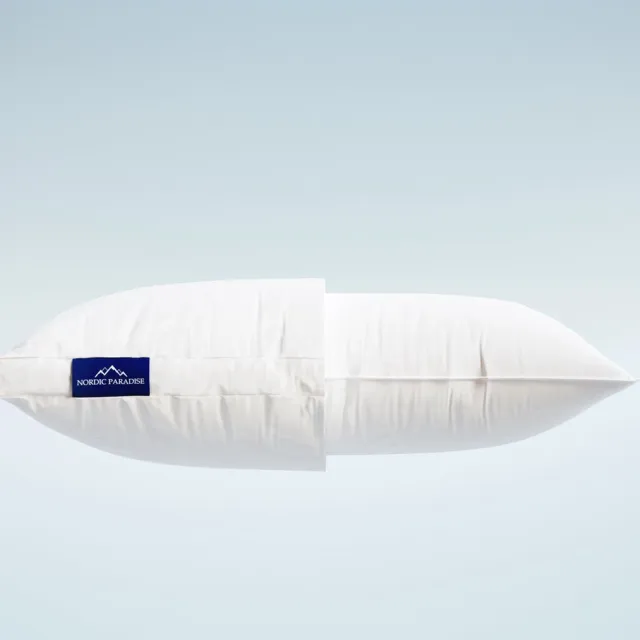 Nordic Paradise Dual Comfort Hoofdkussen - Donskussen - Zijslaapkussen - Anti Allergie Kussensloop - 60x70cm wit