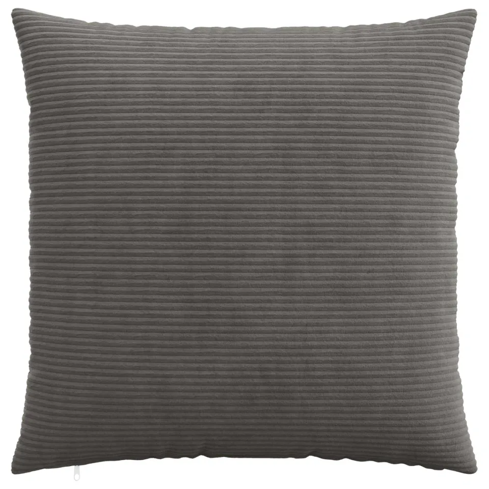 vidaXL Kussensloop 6 st HEERLEN Donkergrijs 70 x 70 cm corduroy, foto 4
