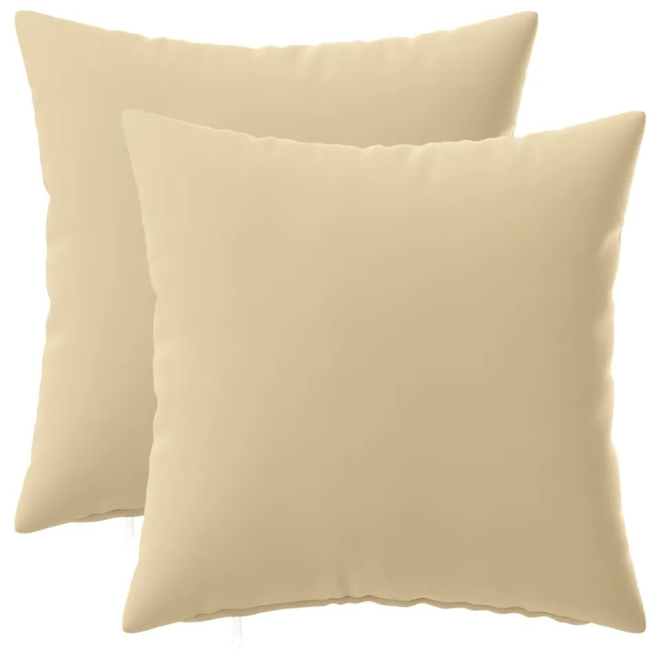 vidaXL Kussensloop 2 st HEERLEN Beige 45 x 45 cm Polyester, foto 3