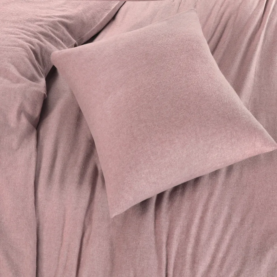 NOUS Living flanellen dekbedovertrek 2-persoons (200x220 cm) roze, foto 5