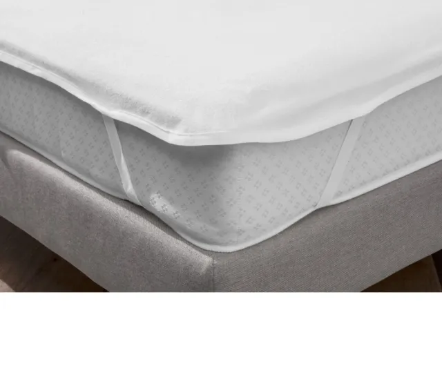 ERWIN M. Matrasbeschermer Protect rondom elastiek; 140x200 cm (BxL); wit