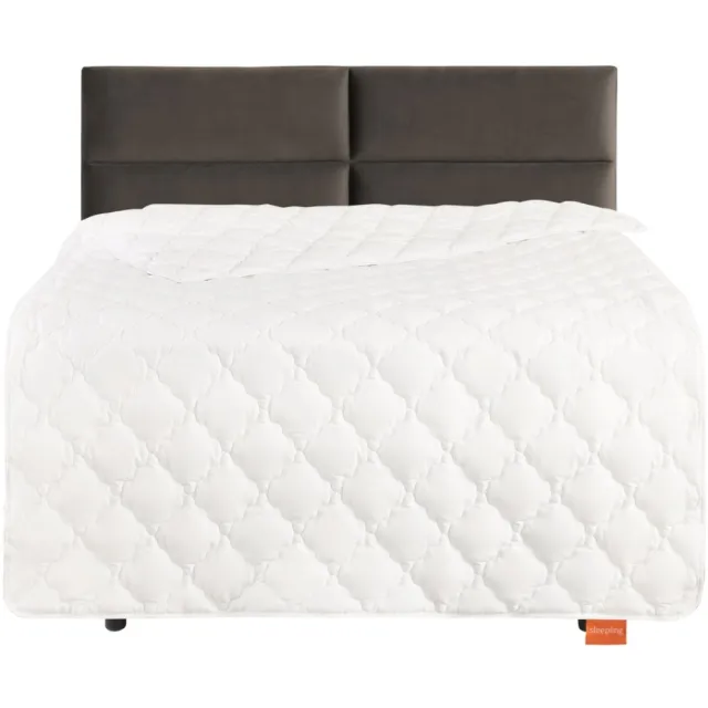 Sleepling bamboe dekbed 155 x 220 cm, zomerdekbed, tijk 100 % katoen doorgestikt met 100 % viscose (bamboe cellulose), 455 gr. vulgewicht, Ökotex, wasbaar, wit