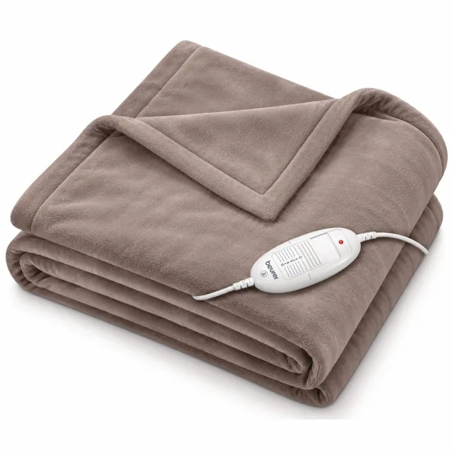Beurer HD 75 Elektrische Deken - Warmtedeken 180x130 cm - Beurer Safety System - Automatische Uitschakeling - Taupe 2. HD 75 - Taupe