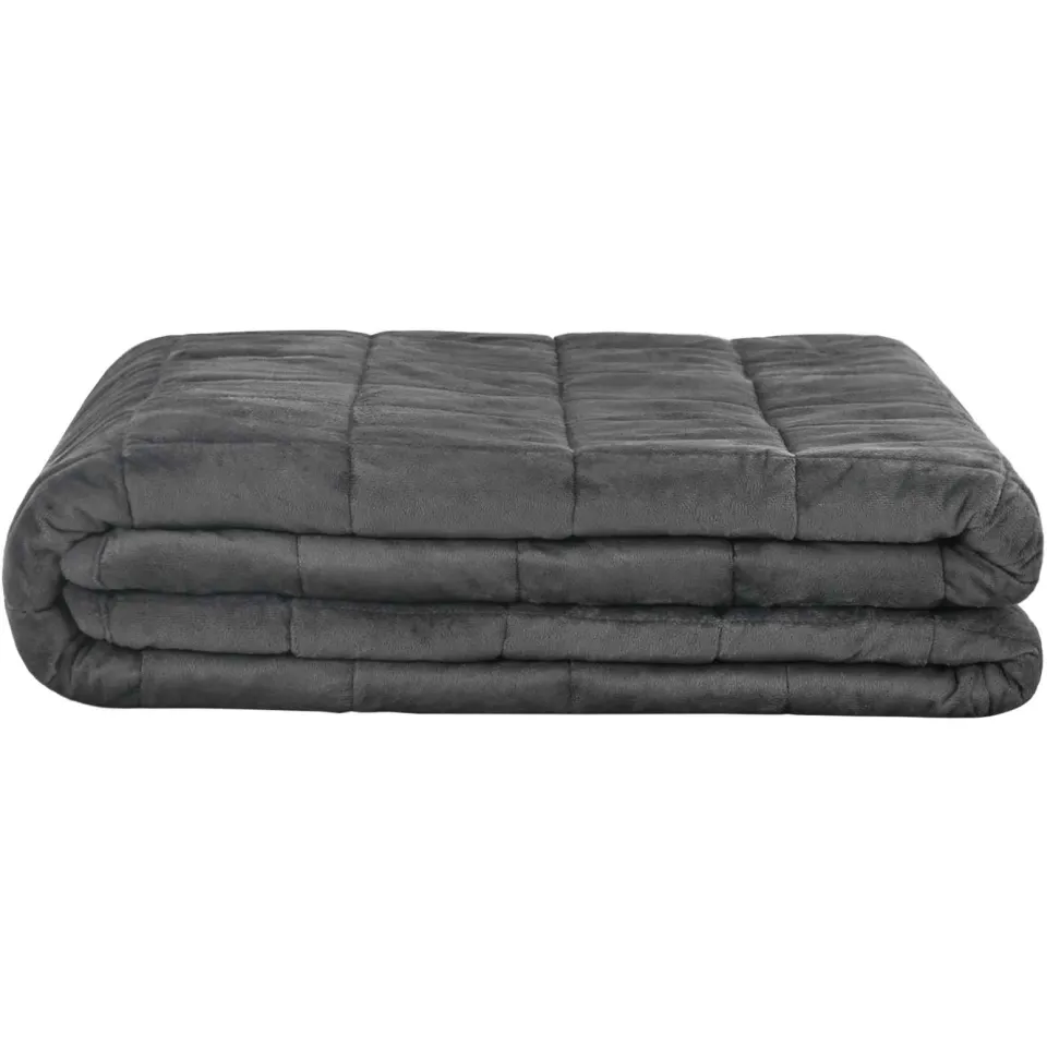 vidaXL Verzwaringsdeken Antraciet 220 x 235 cm 11 kg Stof, foto 4