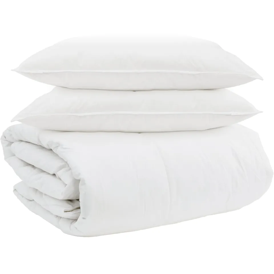 vidaXL Dekbed Set 200 x 220 cm 380 GSM Donsveertjes Wit, foto 3