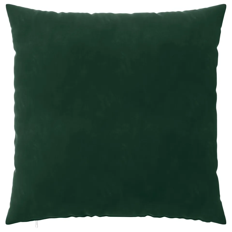vidaXL Kussensloop 2 st HEERLEN Donkergroen 80 x 80 cm fluweel