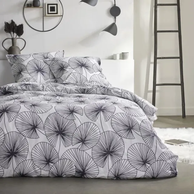 Today Dekbedovertrekset - TODAY - Sunshine 0.14 - 220x240cm - 2 personen - Bedrukt - 57 thread count katoen Wit
