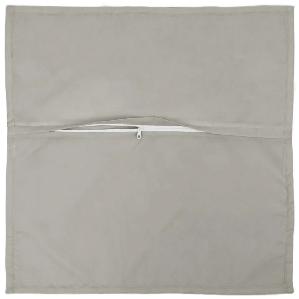 vidaXL Kussensloop 6 st HOUTEN Grijs 55 x 55 cm Polyester, foto 4