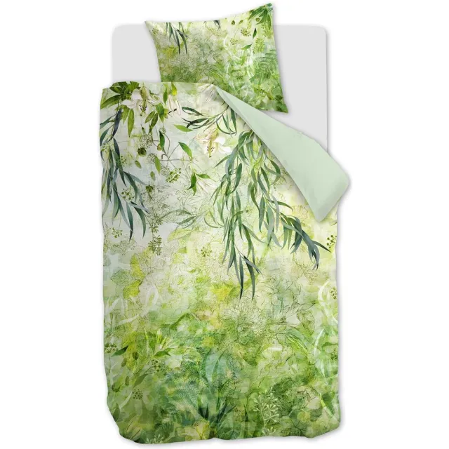 Kardol Giverny dekbedovertrek - Eenpersoons - 140x200/220 - Groen