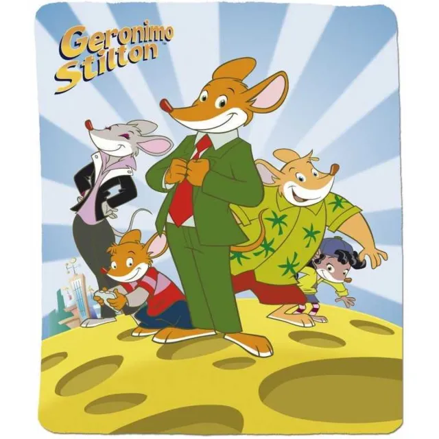 Geronimo Stilton Fleece deken - Plaid - 130x160cm Multi