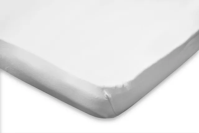 Eleganzzz Topper Hoeslaken Jersey Wit 100x200 - 90x210/220cm - Voor Toppers vanaf 6cm - 100% Katoen - Stretch