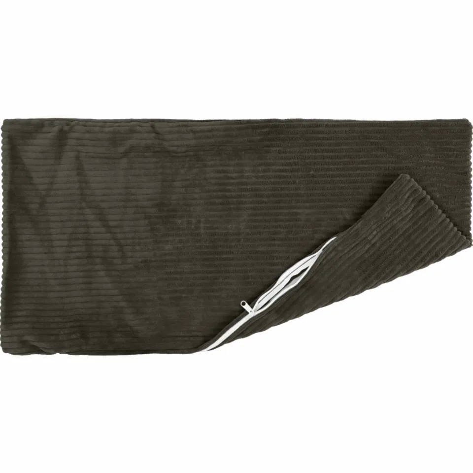 vidaXL Kussensloop 2 st HEERLEN Antracietkleurig 50 x 75 cm corduroy, foto 4