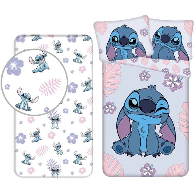 Lilo & Stitch Dekbedset - Dekbedovertrek - Hoeslaken - Kussensloop - Blauw Meerkleurig