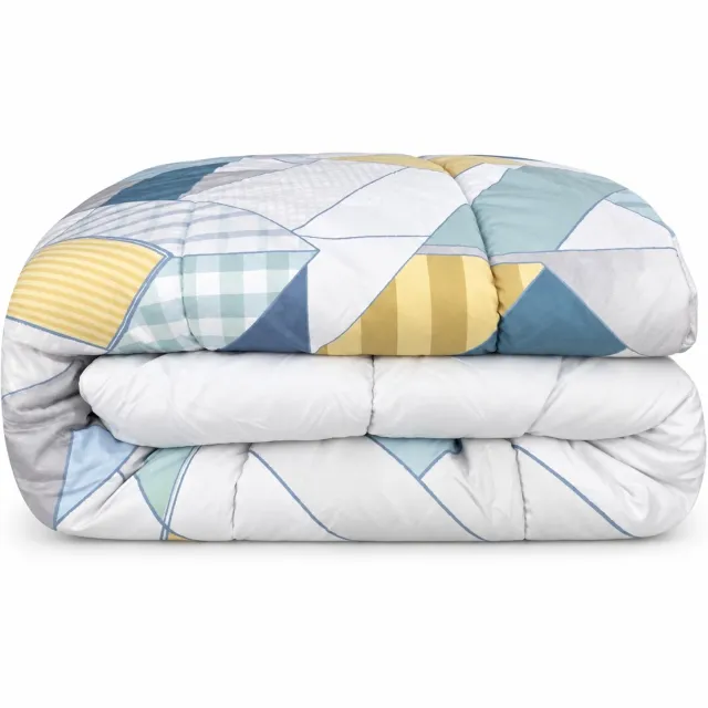 bedlin Premium Dekbed bedrukt - Zonder hoes ( 2 in 1 ) - Tweezijdig - 240 x 220 cm - Patchwork Multicolor