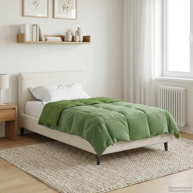 vidaXL Zomer Dekbed 155 x 200 cm Zomer Microfiber (100% polyester) Groen