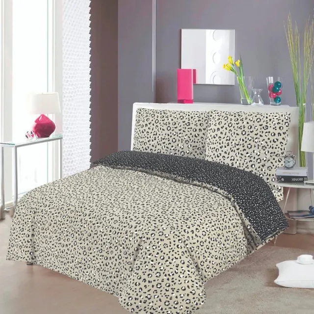 Arie's Bedding Cheetah Print Dekbedovertrek 240x220 Beige,zwart
