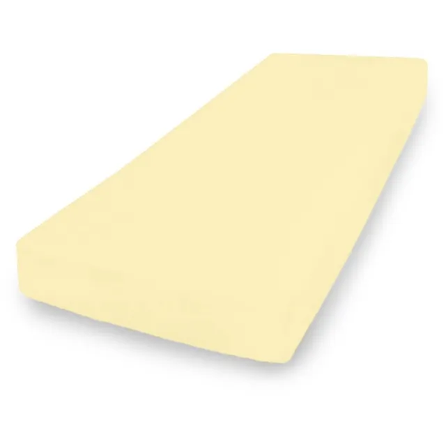 Matex PREMIUM - Jersey Hoeslaken - 130/140x190/200 cm - Geel
