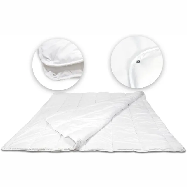 4 seizoenen Quilt 140x200 cm 4 seizoenen anti-allergisch microvezel siliconen wit