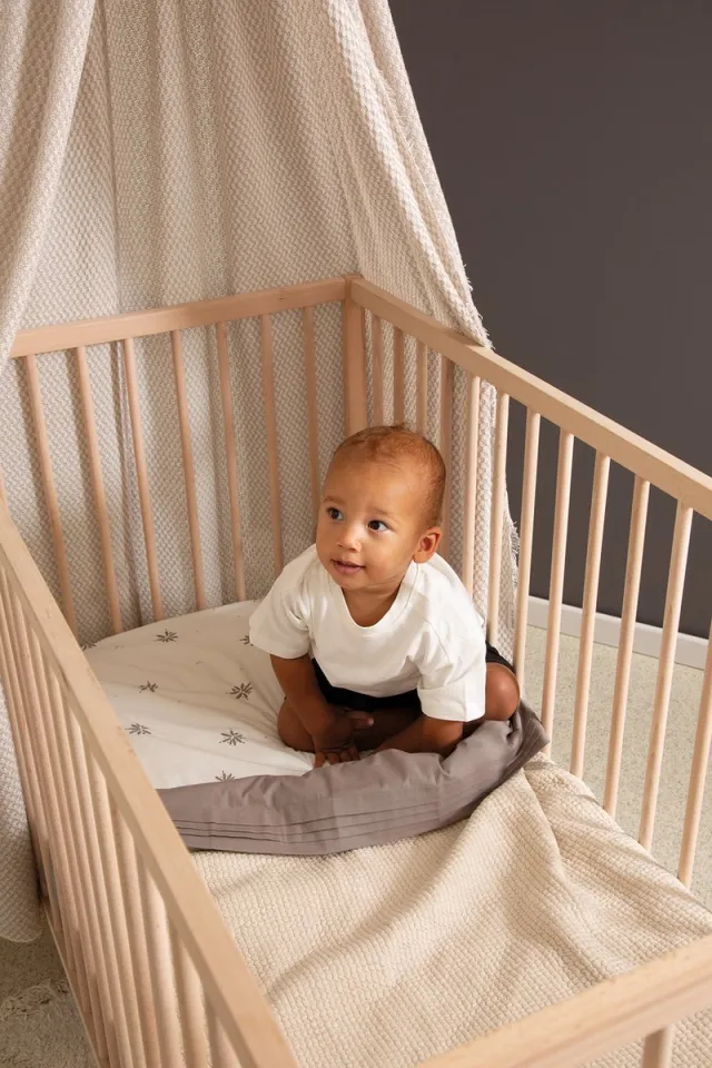 Witlof For Kids Tuck-Inn laken placket 60 x 120cm Warm Grey Witlof For Kids