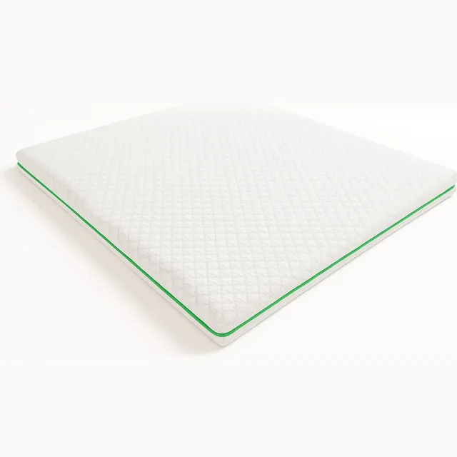 White Stone The White Stone Matrastopper 160x190 van Memory Foam Breeze met 9 Zones | Hoogte 5 cm | Hypoallergene en Verkoelende Polar Stof | Made in Italy Bianco