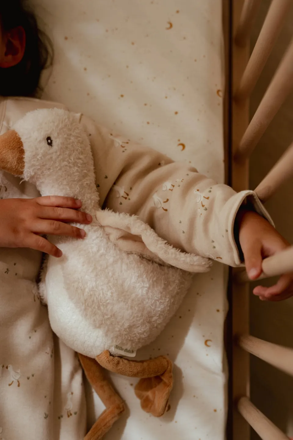 Little Dutch hoeslaken ledikant - Moon & Stars wit, foto 6