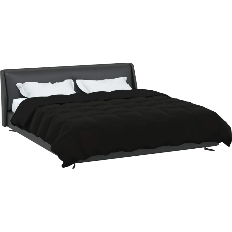vidaXL Winter Dekbed 220 x 260 cm Winter Microfiber (100% polyester) zwart, foto 2