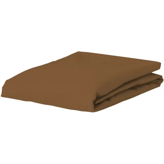 Essenza The Perfect Organic Jersey Hoeslaken Leather brown - 90-100 x 200-220 cm