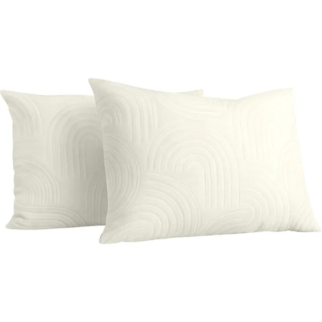 Y-not® Y-NOT Kussenslopen Set - Velvet Japandi Pearl White - 60x70 cm - 2-pack - Zachte Kussenhoezen voor Comfortabele Nachtrust